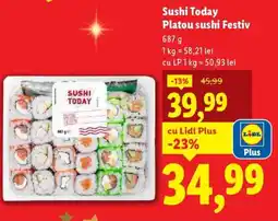 Lidl Sushi Today Platou sushi Festiv Ofertă