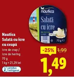 Lidl Nautica Salată cu icre cu ceapă icre de crap / icre de hering Ofertă