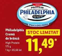Lidl Philadelphia Cremă de brânză Ofertă