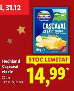 Lidl Hochland Cascaval clasic Ofertă