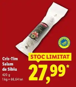 Lidl Cris-Tim Salam de Sibiu Ofertă