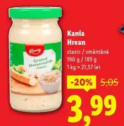 Lidl Kania Hrean Ofertă