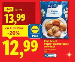 Lidl Chef Select Pateuri cu umplutură cu brânză Ofertă