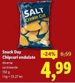 Lidl Snack Day Chipsuri ondulate Ofertă