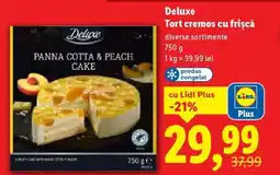 Lidl Deluxe Tort cremos cu frișcă Ofertă