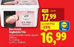 Lidl Bon Gelati Îngheţată Trio Ofertă