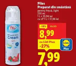 Lidl Pilos Preparat din smântână Ofertă