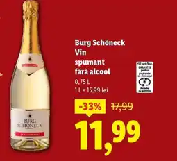 Lidl Burg Schöneck Vin spumant fără alcool Ofertă