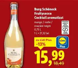 Lidl Burg Schöneck Fruitysecco Cocktail aromatizat Ofertă