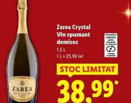 Lidl Zarea Crystal Vin spumant demisec Ofertă