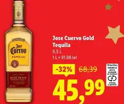Lidl Jose Cuervo Gold Tequila Ofertă