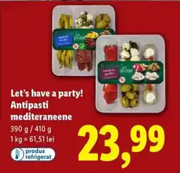 Lidl Let's have a party! Antipasti mediteraneene Ofertă