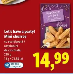Lidl Let's have a party! Mini churros Ofertă