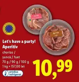 Lidl Let's have a party! Aperitiv Ofertă