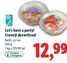 Lidl Let's have a party! Creveţi decorticați Ofertă