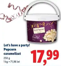 Lidl Let's have a party! Popcorn caramelizat Ofertă