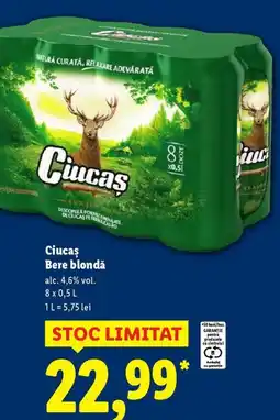 Lidl Ciucas Bere blondă Ofertă