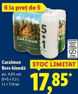 Lidl Caraiman Bere blondǎ Ofertă