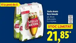 Lidl Stella Artois Bere blondǎ Ofertă