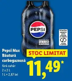 Lidl Pepsi Max Băutură carbogazoasă Ofertă