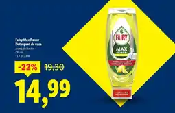 Lidl Fairy Max Power Detergent de vase aromă de lămâie Ofertă