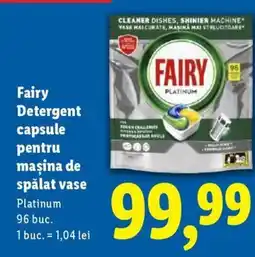 Lidl Fairy Detergent capsule pentru maşina de spălat vase Ofertă