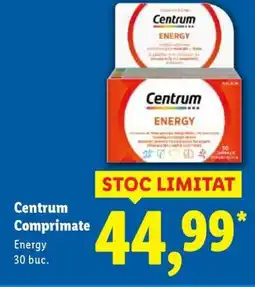 Lidl Centrum Comprimate Energy Ofertă