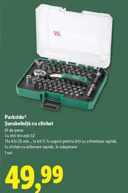 Lidl Parkside Şurubelniță cu clichet Ofertă