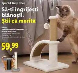 Lidl Zoofari Suport ascuțit gheare, cu elemente de masaj, pentru pisici Ofertă
