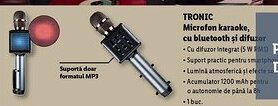 Lidl TRONIC Microfon karaoke, cu bluetooth și difuzor Ofertă