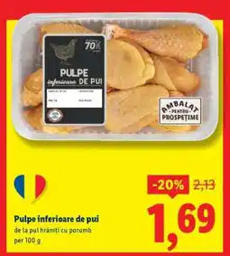 Lidl Pulpe inferioare de pui Ofertă
