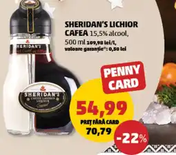 Penny Sheridan's lichior cafea 15,5% alcool Ofertă