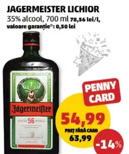 Penny Jagermeister lichior 35% alcool Ofertă