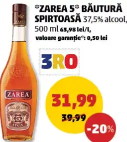 Penny Zarea 5 băutură spirtoasă 37,5% alcool Ofertă