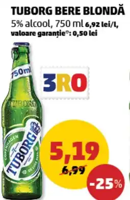 Penny Tuborg bere blondă 5% alcool Ofertă