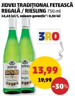 Penny Jidvei tradițional fetească regală / riesling Ofertă