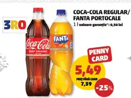 Penny Coca-cola regular/ fanta portocale Ofertă