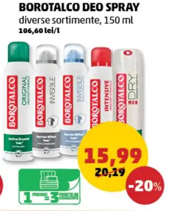 Penny Borotalco deo spray Ofertă