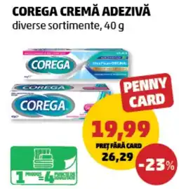 Penny Corega cremă adezivă Ofertă