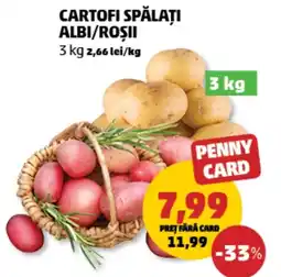 Penny Cartofi spălați albi/roșii Ofertă