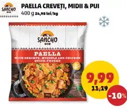 Penny Paella creveți, midii & pui Ofertă