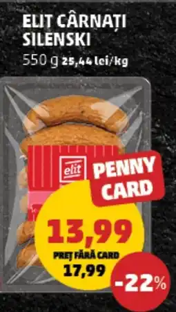Penny Elit cârnati silenski Ofertă