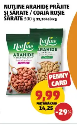 Penny Nutline arahide prăjite şi sărate/coajă roşie sărate Ofertă