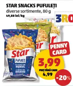 Penny Star snacks pufuleți Ofertă
