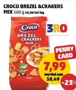 Penny Croco brezel &crakers mix Ofertă