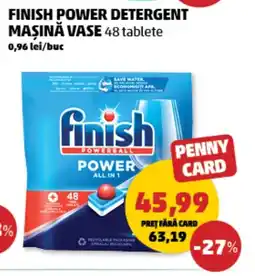 Penny Finish power detergent maşină vase Ofertă