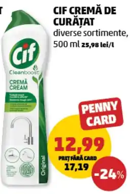 Penny Cif cremă de curățat Ofertă