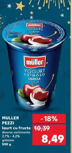Kaufland MULLER PEZZI laurt cu fructe Ofertă