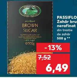 Kaufland PASSIFLORA Zahăr brun nerafinat Ofertă