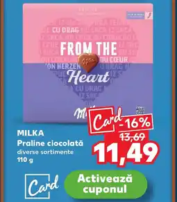 Kaufland MILKA Praline ciocolată Ofertă